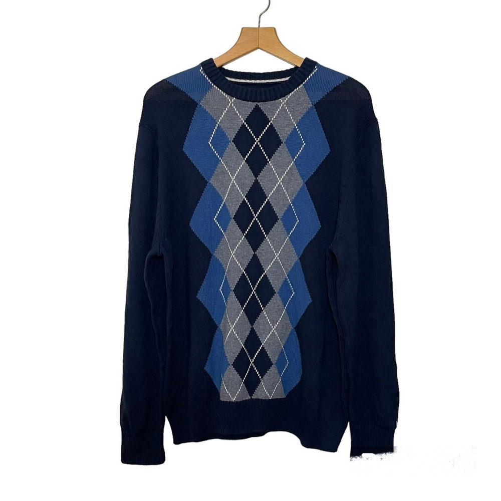 David Taylor Collection 100% cotton argyle sweater. Men’s large.